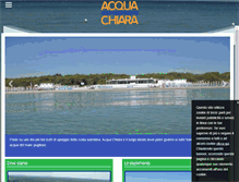 Tablet Screenshot of lidoacquachiara.com